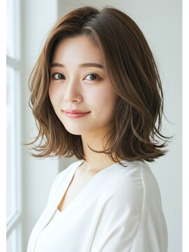 ニューカマー バイ ヘッドライト シブヤ(NEW COMER by HEADLIGHT shibuya) 【エアリーボブ】赤味消しオリーブカラー