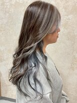 エル(Ailes)&nbsp;レディースロング　ダブルカラーハイライト