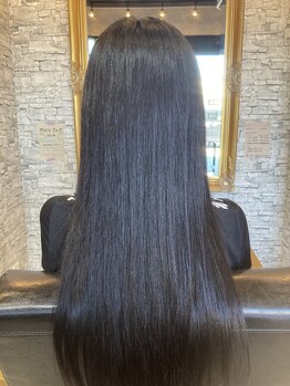 ナインヘアー(Nain hair)の写真/髪の芯から補修し、指通りの良い艶髪に♪カラーやパーマとの同時施術でダメージも軽減！