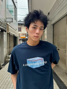 ヒュージ 表参道(huge) シャドウパーマ /フェザーショート /刈り上げないショート