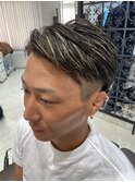 ツーブロック+ハイライト(メッシュ)
