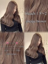 ベレーザ 渋谷(BELEZA) 17383ココアブラウンシニヨンヘアゆるふわミディアムレイヤー