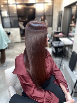 ハル 新宿(haru) 艶髪ワインレッド