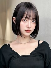 ヒュエ 表参道(Hue)&nbsp;ボブパーマ/顔周りレイヤー／レイヤーカット/前髪/ボブ