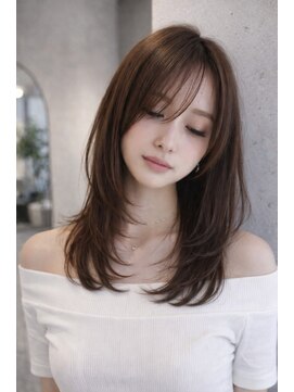 ノイ(neu) レイヤーミディアム×内巻きワンカール