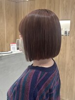 ヨキ(yoki.) ミニボブ×ピンクブラウン【髪質改善】