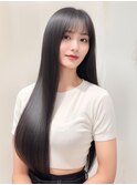 美髪ストレートロング