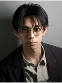 センターパート　ニュアンスパーマ　毛流れ　ジェントルショート