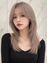 ランテルディ 渋谷(LANTERDIT)&nbsp;ミルクティーグレージュ レイヤーカット ハッシュカット