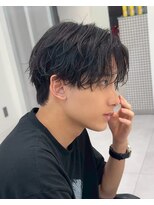 エース 岐阜店(Ace)&nbsp;シャドウパーマメンズカット無造作波巻きスパイラルパーマ