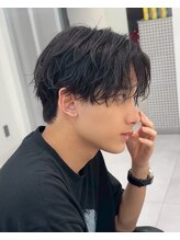 エース 岐阜店(Ace)&nbsp;シャドウパーマメンズカット無造作波巻きスパイラルパーマ