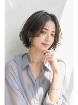 アッシュ 学芸大学店(Ash)&nbsp;ショートボブ/大人女性/ナチュラルグレー/白髪ぼかし/脱白髪染め