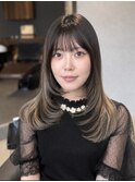 バレイヤージュデザインカラー