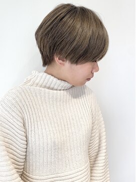 アッシュ 祐天寺店(Ash) ショートマッシュで外国人風オリーブベージュカラー