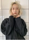 透明感たっぷりのミルクティブロンド×エモーショナルボブ☆