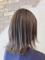 ヘアースパパズ(hairspaPAZ)&nbsp;ケアブリーチハイライト×アッシュグレージュ￥12500（祐天寺）