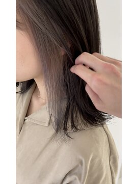 サルファ ヘアデザイン 名古屋 丸の内(S.ALPHA HAIR DESIGN) インナーシルバーボブ