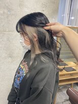 ヘアーデザイン アルエ(HAIR×design ARUE)&nbsp;【YUGO】インナーカラー×ホワイトベージュ