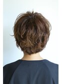 イルミナカラー透明感+ショートパーマも◎×北浦和