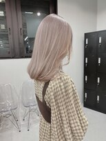 ミルクティーベージュ_ブリーチ2回