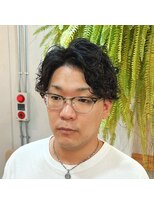 アクセヘアー 町田(acce hair)&nbsp;メンズミディアムパーマスタイル