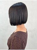 ミニボブ_外ハネボブセクションカラーペールベージュ_ba387581
