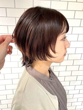 ミーナ バイ アーバン(Meena by urban.) 【ANNEXハザマ】イメチェンバッサリショート×ルビーベージュ