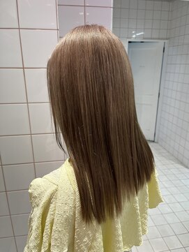 ロンドルーチェ 心斎橋(Lond luce) ダークアッシュ/ミディアムレイヤーカット［髪質改善/縮毛矯正］