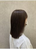 艶髪×ダークブラウン
