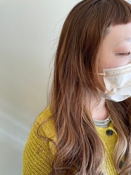 ビビグランジュテ(BiBi) 高知 南国市 BiBi glandjete くすみベージュ 顔周りレイヤー