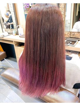 エルバイシオン(aile by sion) ベージュピンク×ハイトーンカラー