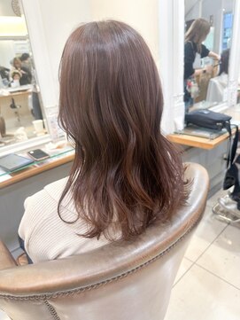 ネオリーブアイム 横浜西口店(Neolive aim) ほんのりピンクベージュ 艶カラー【横浜】k