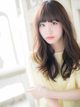 モッズ ヘア 福岡姪浜店(mod's hair) mod's姪浜/フルバングミルクティーアッシュ小顔エアリーロングh