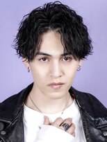 オーシャントーキョー(OCEAN TOKYO)&nbsp;ツイストスパイラルパーマセンターパートツーブロックコンマ韓国