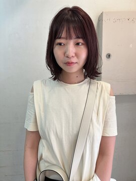 キャンバス バイ ネオリーブ 横浜西口(Canvas by neo.) ボブレイヤー　くびれレイヤーカット 暖色系カラー 横浜