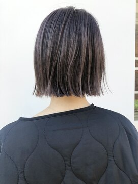 マイル 渋谷(mile) 【SATSUKI】コンパクトボブ × デザインアッシュラベンダー