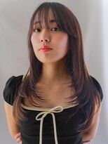 デビュー ヘアーメイク&nbsp;デザインカラー/レイヤーカット/ウェットヘア/オリーブベージュ