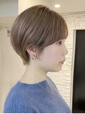 ショートヘア/ボブ/可愛い丸み/簡単スタイリング/20代30代