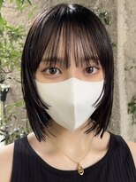 メゾンアクア 表参道(Maison ACQUA)&nbsp;+ウルフボブウルフ/小顔/ネビージュ/ボブルフ/黒髪/ワンレン