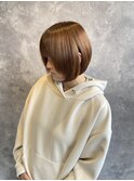 ハイグレイカラー×ショートボブ