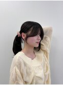 《RINON 》指名 顔周り後れ毛カット  韓国レイヤー ミディアム