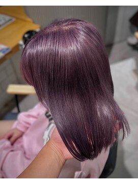 ミエルヘアーエスト 新宿店(mielhair est) ラベンダーカラー☆ハイトーンボブ　【新宿】