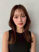 ノイ(noi) センターパートニュアンスパーマ刈り上げツーブロックメンズヘア