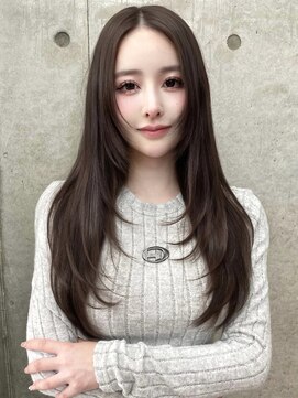 ☆ハッシュカット/チャコールグレー/ココアブラウン/レイヤー