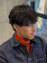 エリマ 武蔵小杉(elima)&nbsp;武蔵小杉緩め大人パーマシャドウパーマニュアンスセンターパート