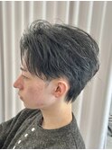 MEN’S HAIR/波巻きツイストスパイラル/リバースセンターパート