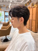 ブレスボーオム 明石(Breath beauu Homme Akashi)&nbsp;▼カルマセンターパート▼メンズ/パーマ/明石/西明石/大久保