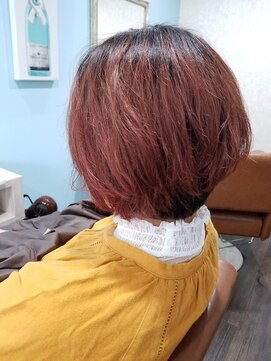 ルークス 中央林間(LOOOKS) くせ毛×前下がり×ブリーチオンカラー