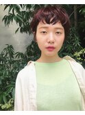 ラベンダー ピンク ショートスタイル ヨシダノブト