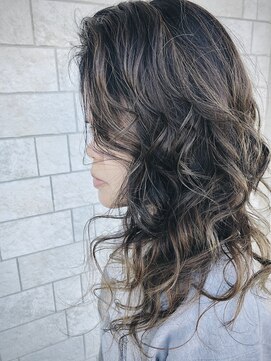 ステラ 東向日店(stella) 白髪染めハイライト/アッシュグレージュ/髪質改善/30代40代50代